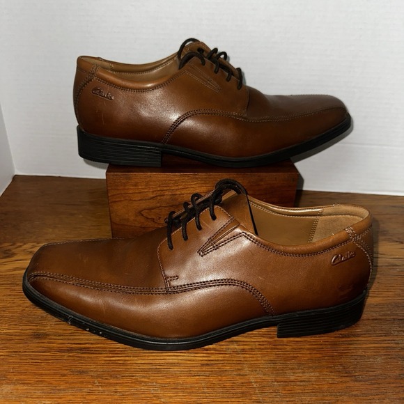 Clarks Tilden‎ Walk Men´s Size 10.5M Brown Leather...